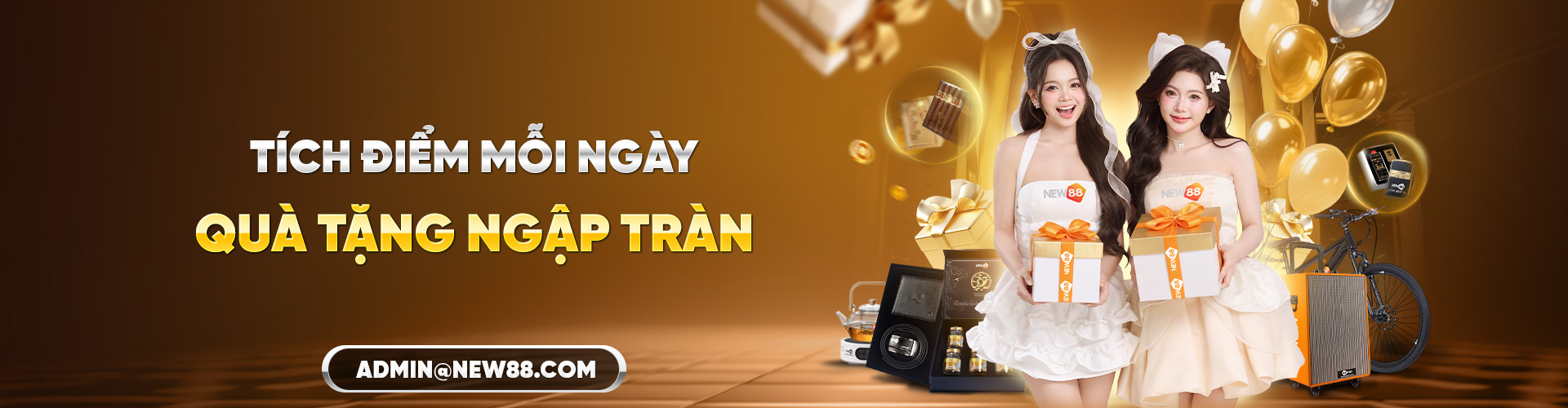 Tích điểm mỗi ngày nhận quà tại new88